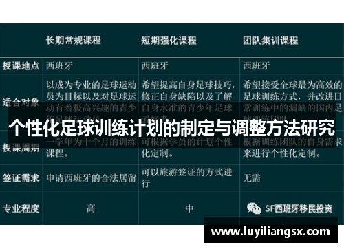 个性化足球训练计划的制定与调整方法研究